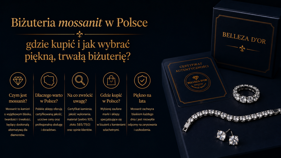 Biżuteria mossanit w Polsce (moissanit) – gdzie kupić i jak wybrać piękną, trwałą biżuterię