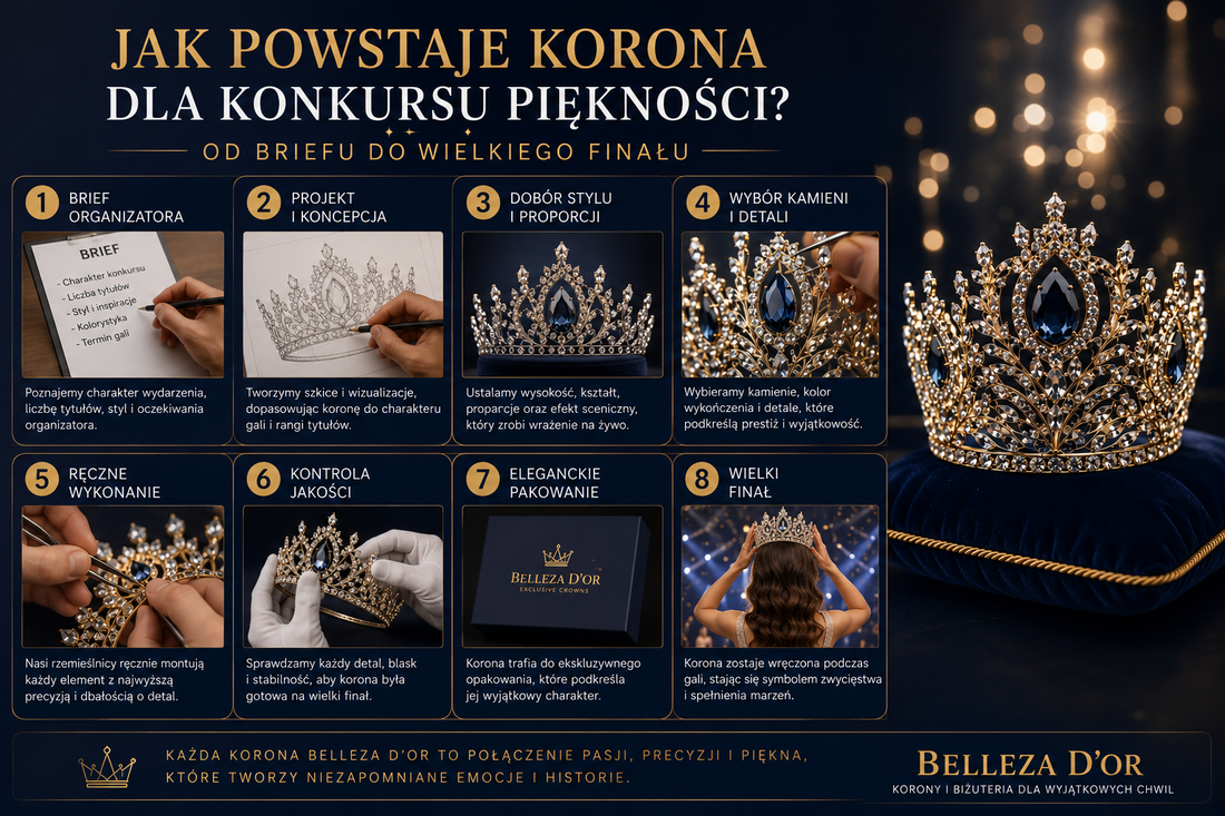 Jak powstaje korona dla konkursu piękności? Od briefu do wielkiego finału