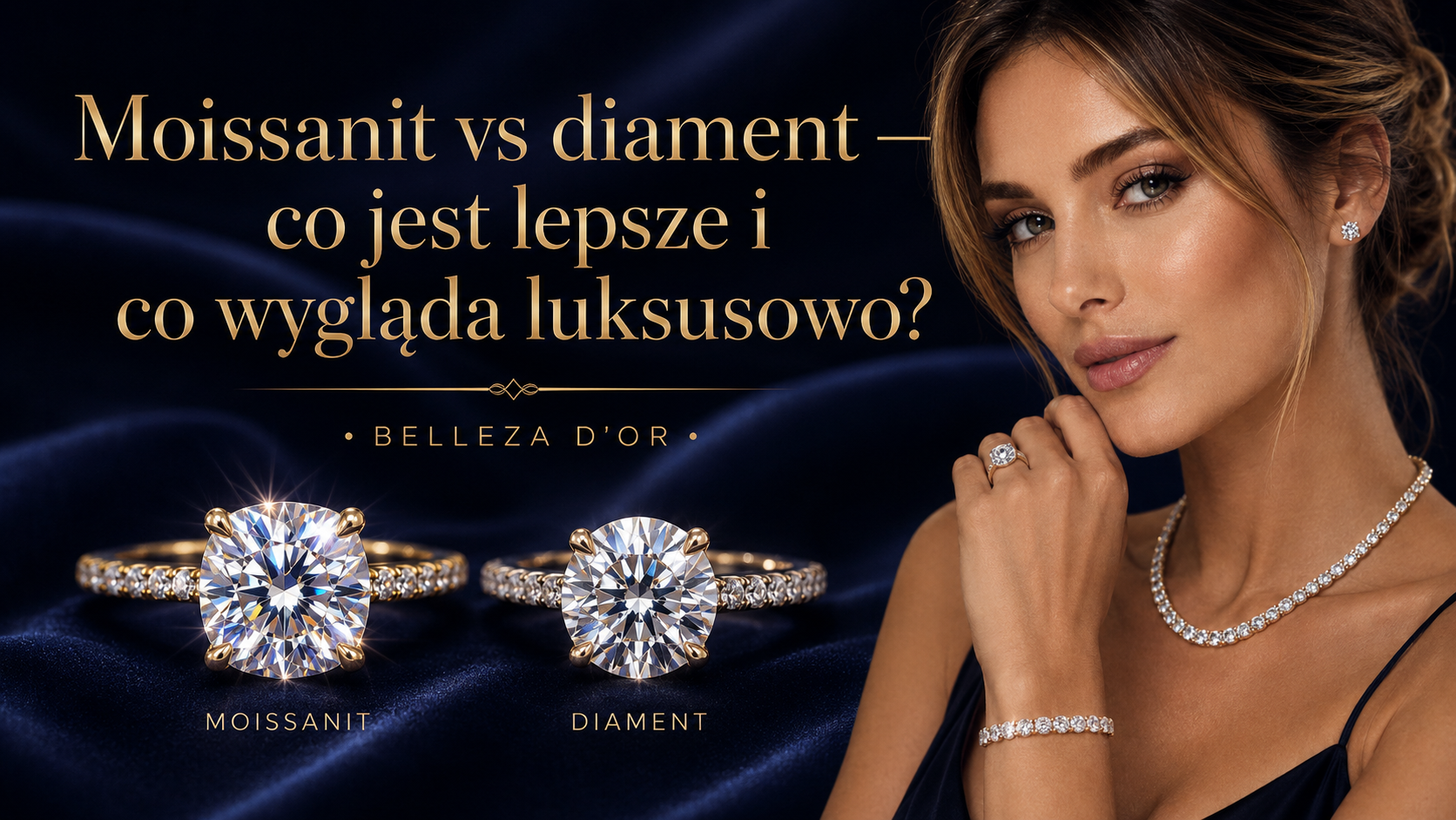 Moissanit vs diament – luksusowa biżuteria z moissanitem Belleza D’or