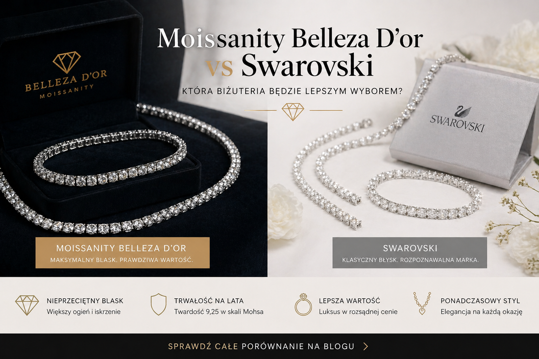Co zamiast Swarovski? Wybierz biżuterią tenisową z moissanitem.