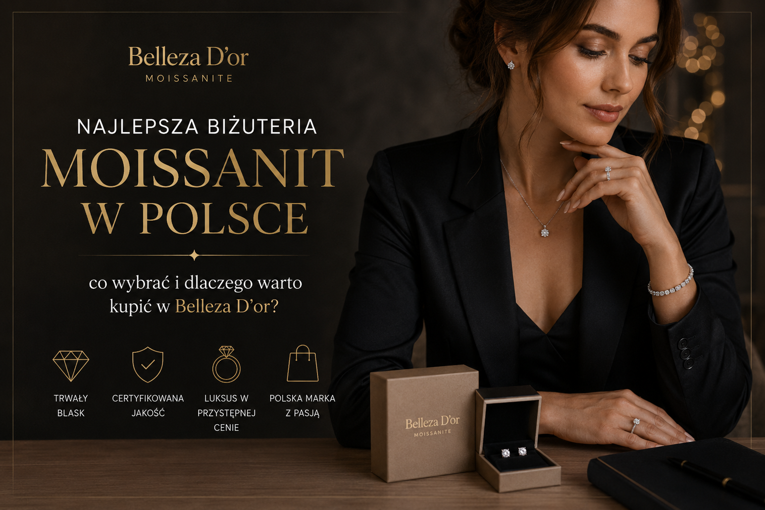 Najlepsza biżuteria moissanit w Polsce – co wybrać i dlaczego warto kupić w Belleza D’or