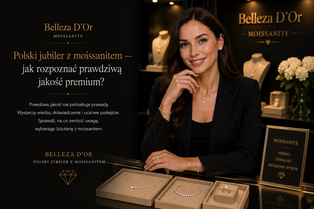 Polski jubiler z moissanitem — jak rozpoznać prawdziwą jakość premium?