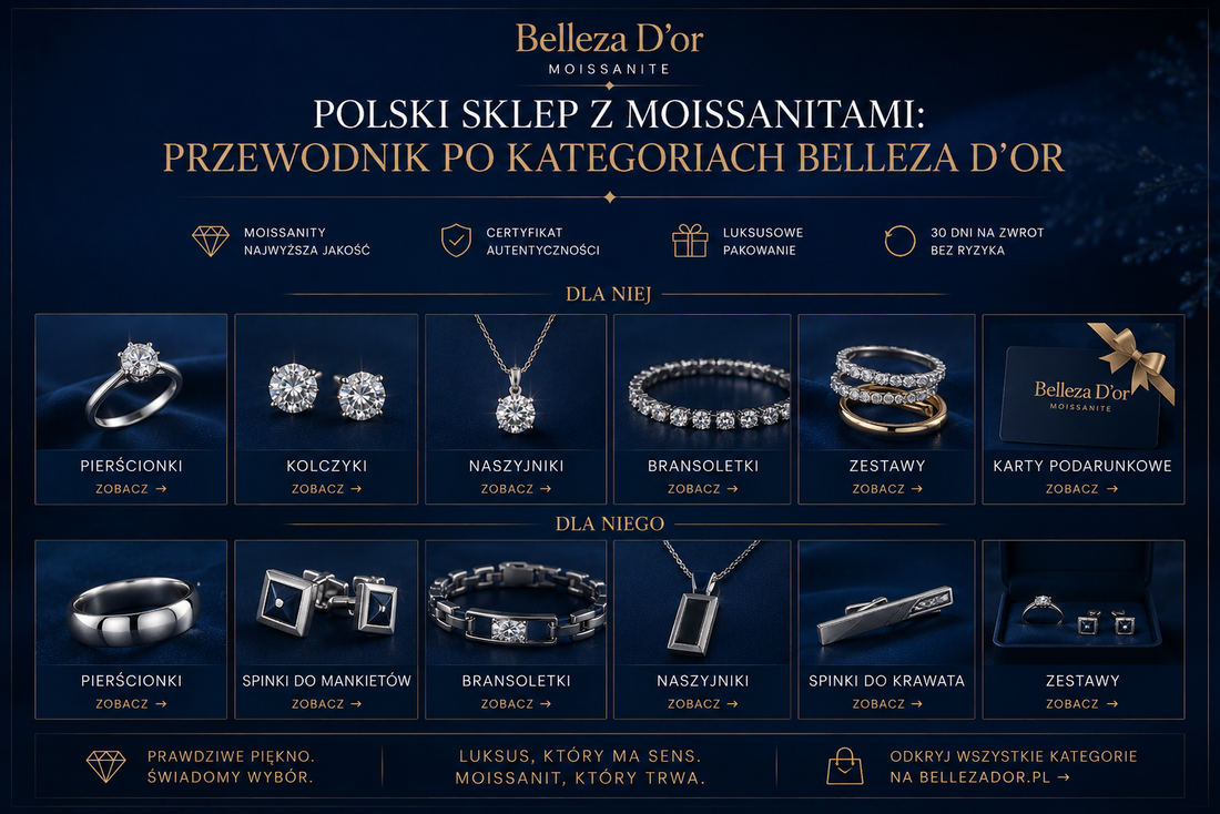 Polski sklep z moissanitami przewodnik po kategoriach Belleza D’or
