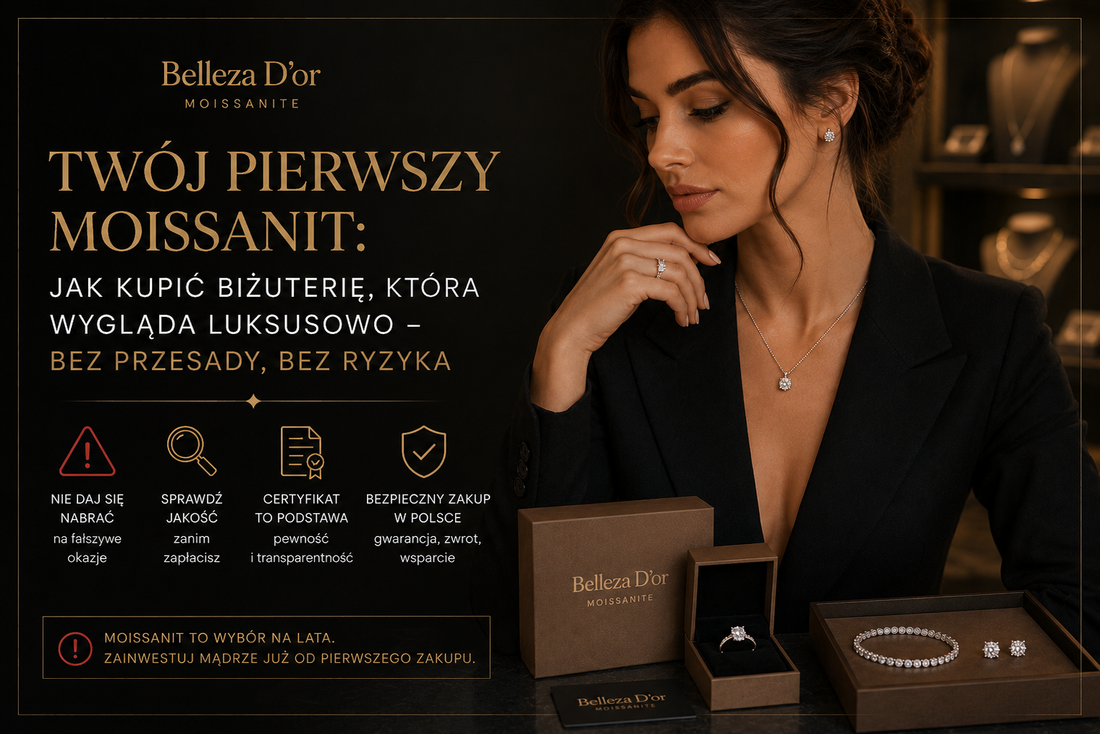 Twój pierwszy moissanit jak kupić biżuterię, która wygląda luksusowo – bez przesady, bez ryzyka