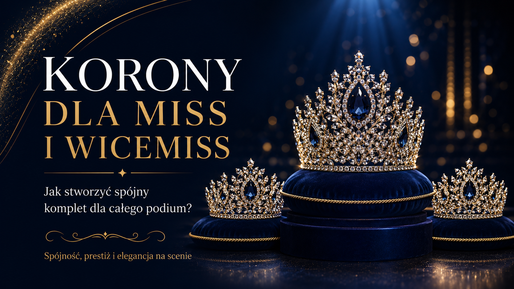 Korony dla Miss i Wicemiss – jak stworzyć spójny komplet dla całego podium?