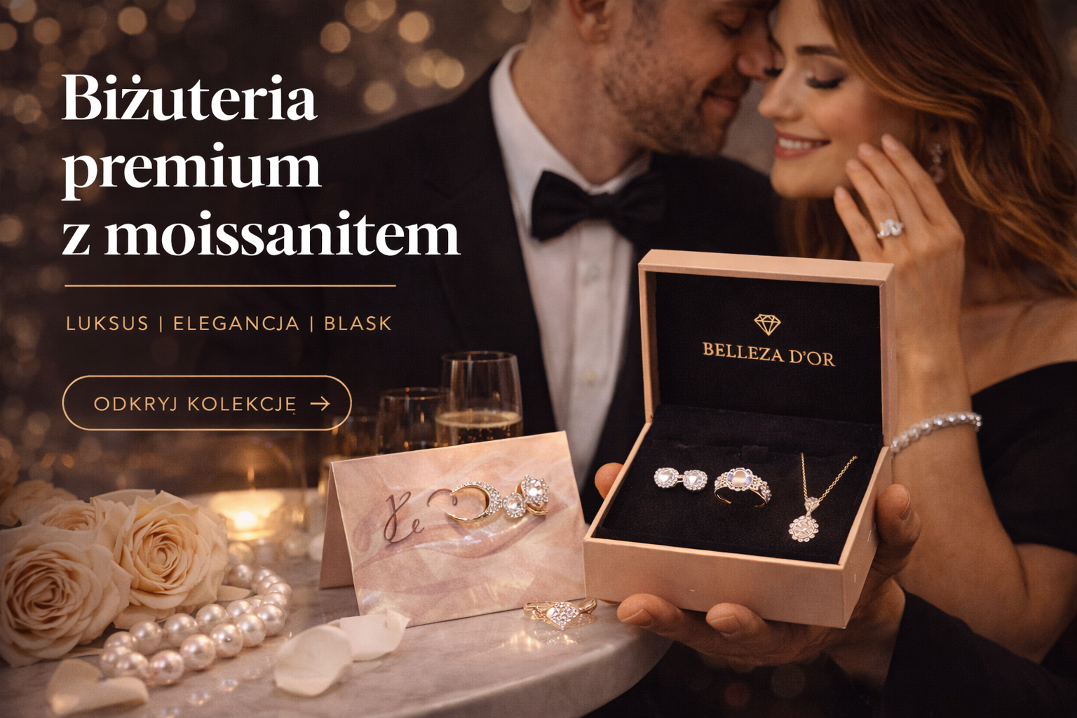 Biżuteria premium z moissanitem – luksus i elegancja | Belleza D’or