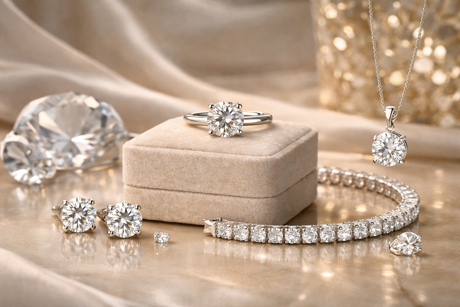 Biżuteria premium z moissanitem inspirowana serialem Bridgertonowie | Belleza D’or