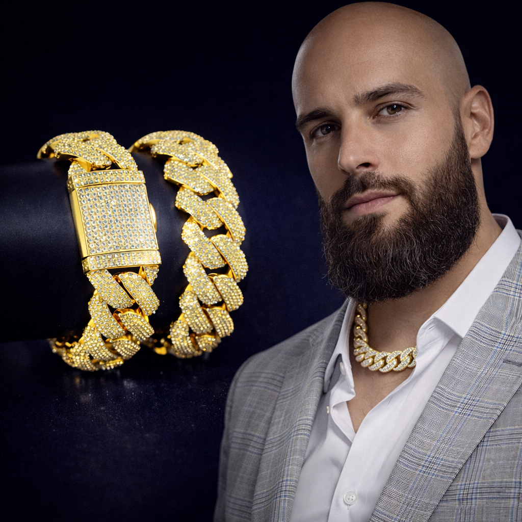 Męskie łańcuchy kubańskie