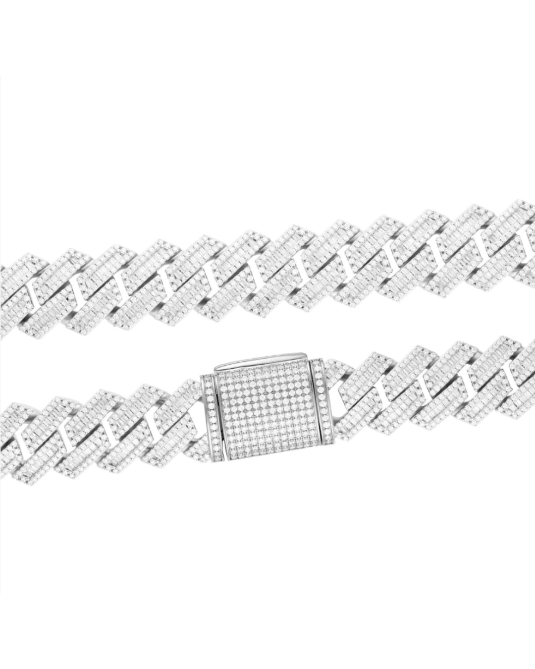 Męski łańcuch Sevilla z moissanitem