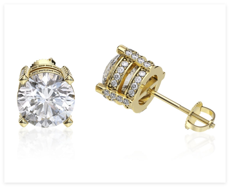 Kolczyki z moissanitem Charlotte