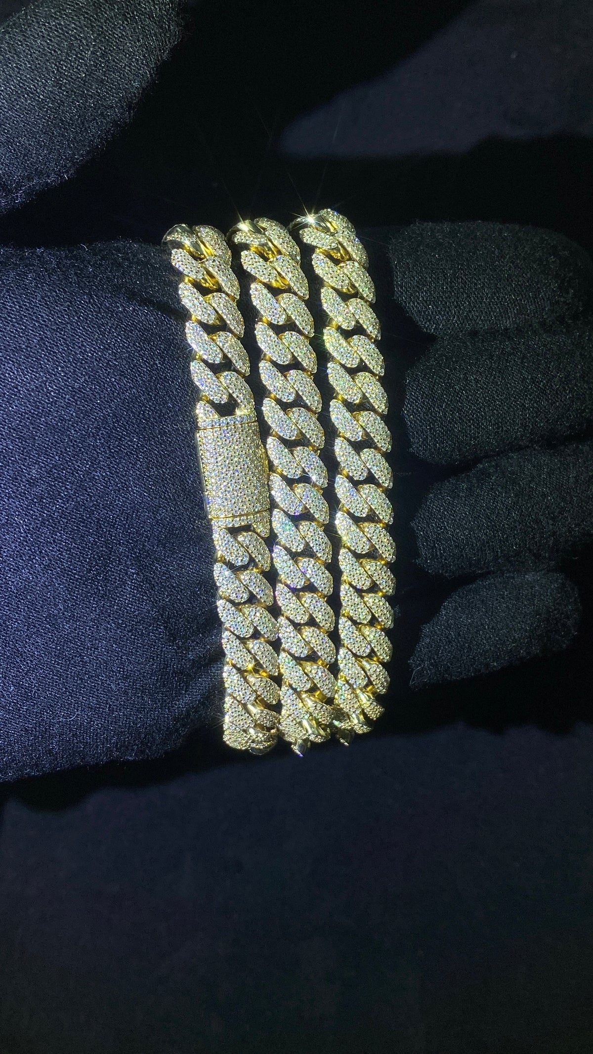 Męski łańcuch Toledo z moissanitem – prezent dla niego