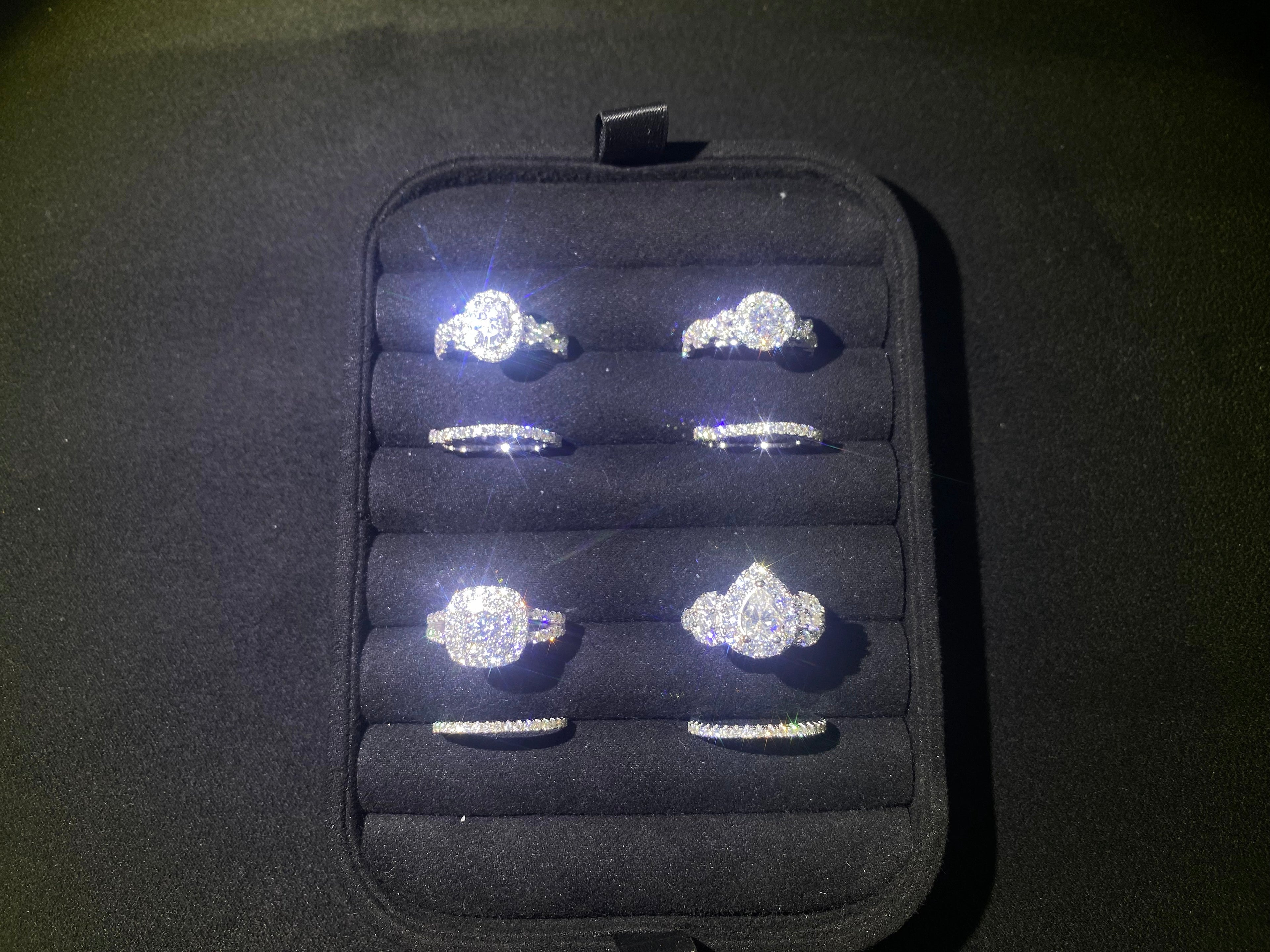 Pierścionek z moissanitem Maria