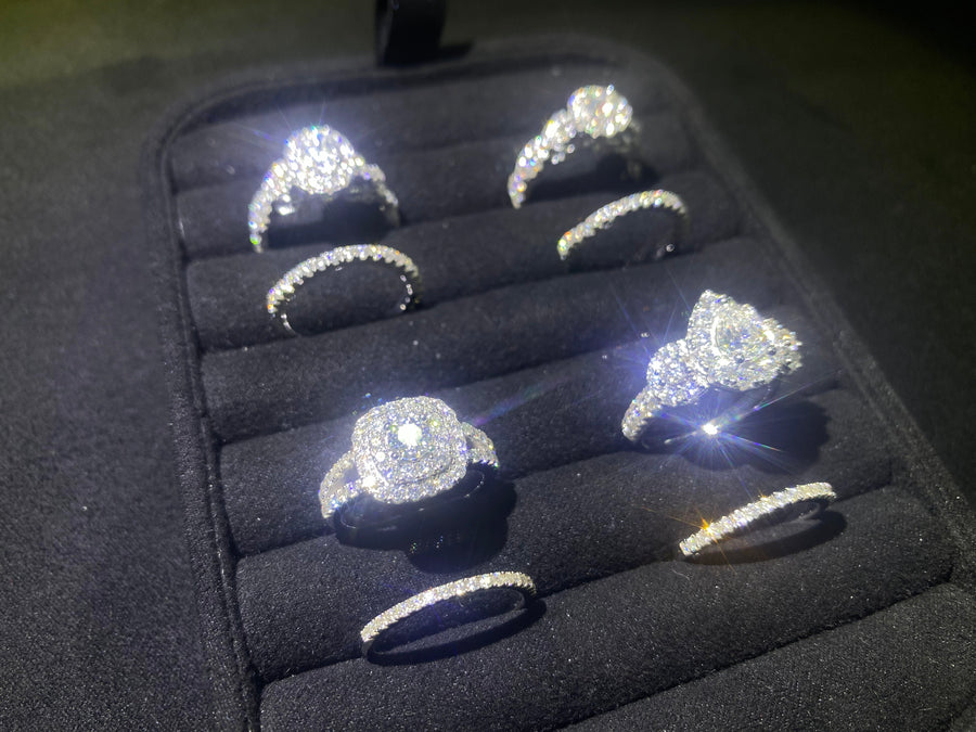 Pierścionek Catalina – prezent na rocznicę dla żony, elegancki pierścionek z moissanitem