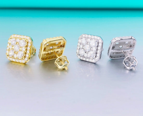 Kolczyki z moissanitem Margaret - Belleza D’or