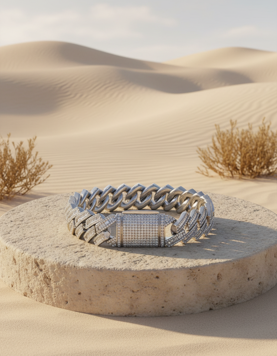 Męska bransoleta Sevilla z moissanitem
