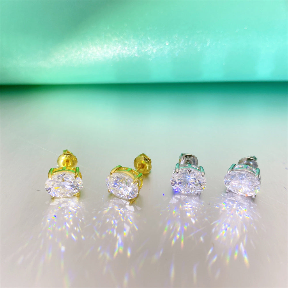 Kolczyki z moissanitem Alexandra - Belleza D’or