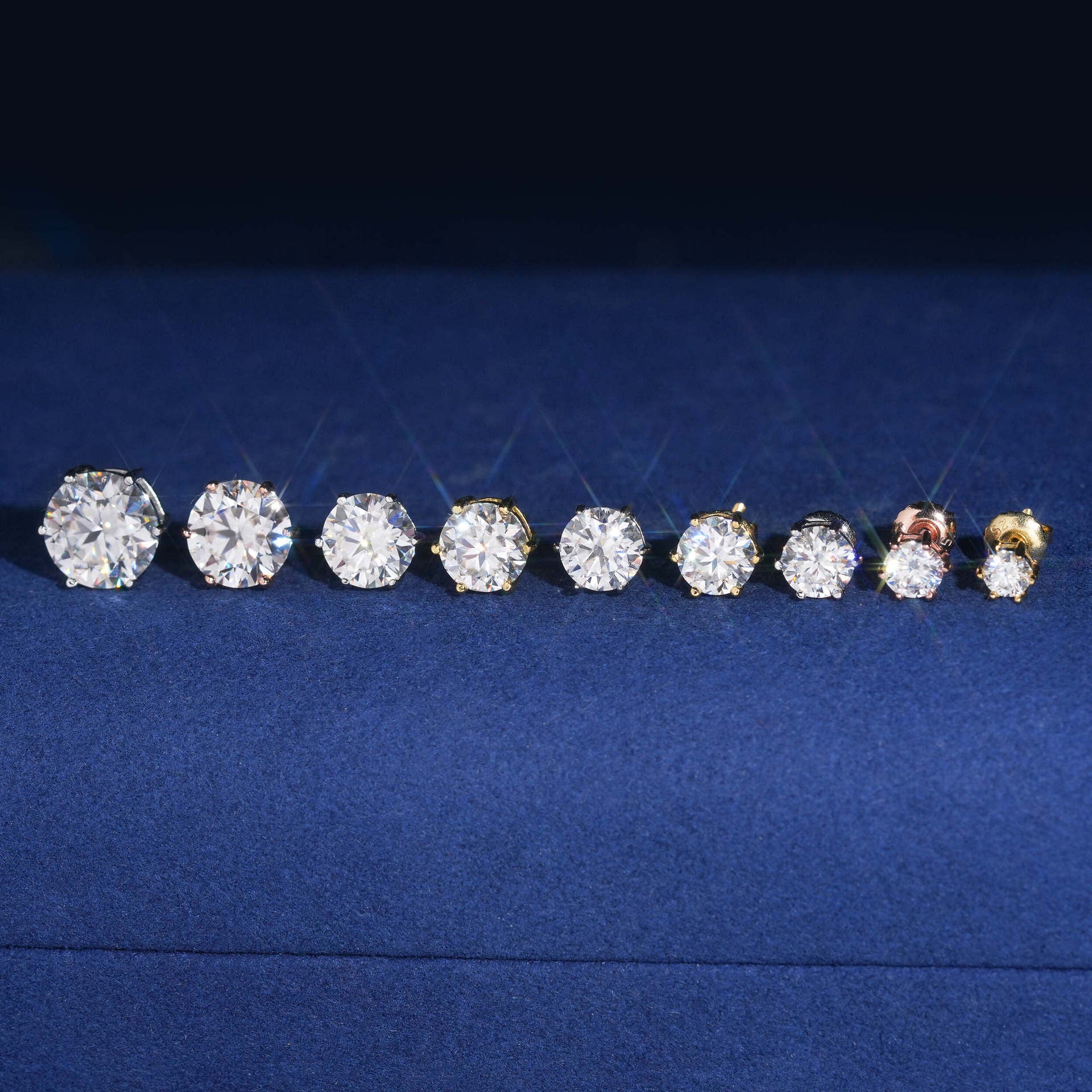 Kolczyki z moissanitem Amelia