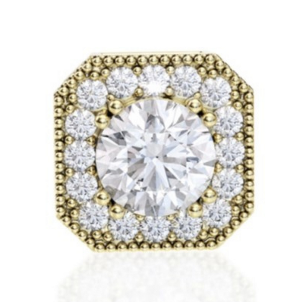 Kolczyki z moissanitem Diana