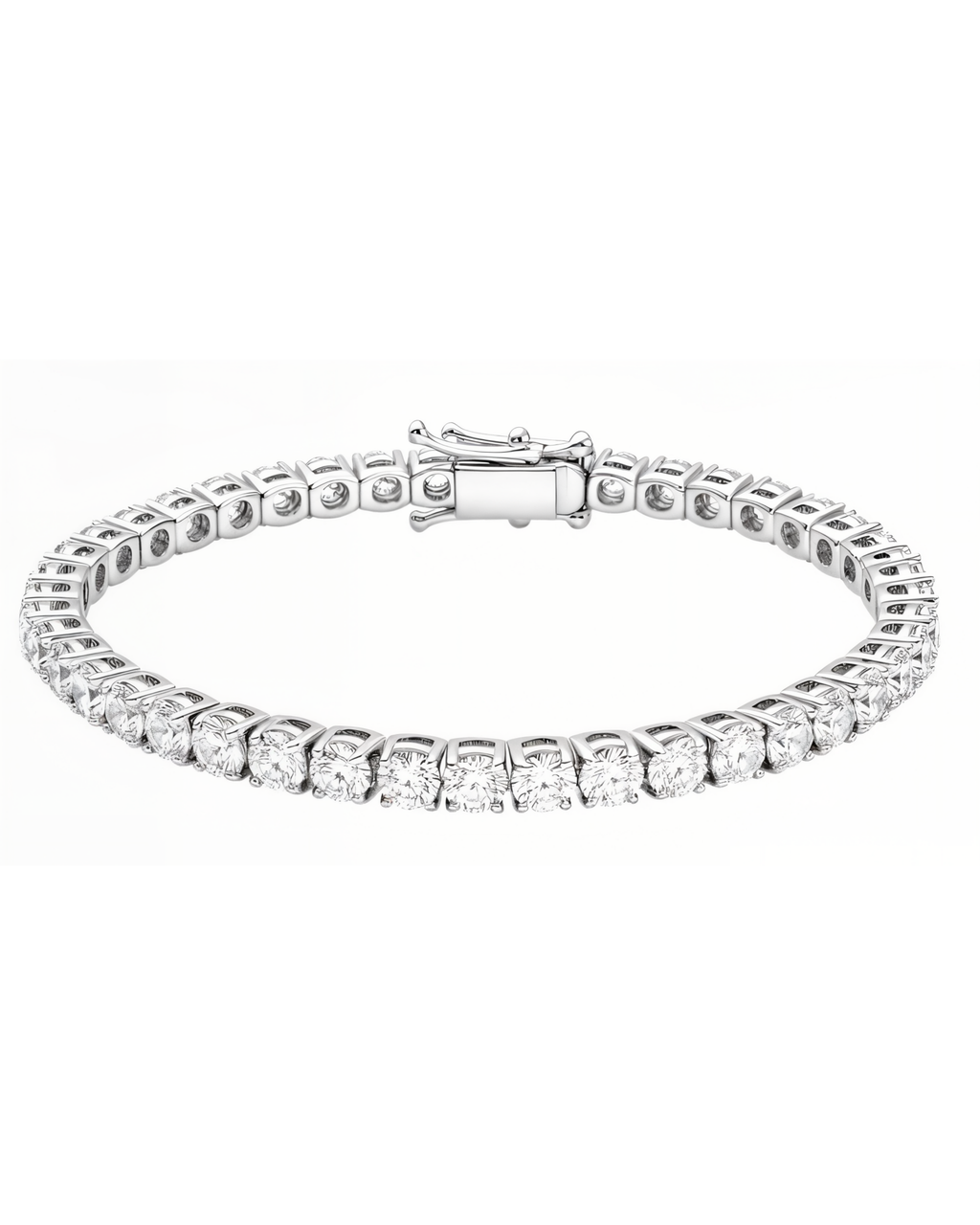 Bransoleta tenisowa z moissanitami – szlif brylantowy –  Orléans