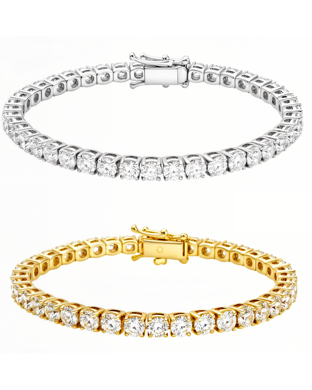 Bransoleta tenisowa z moissanitami – szlif brylantowy –  Orléans