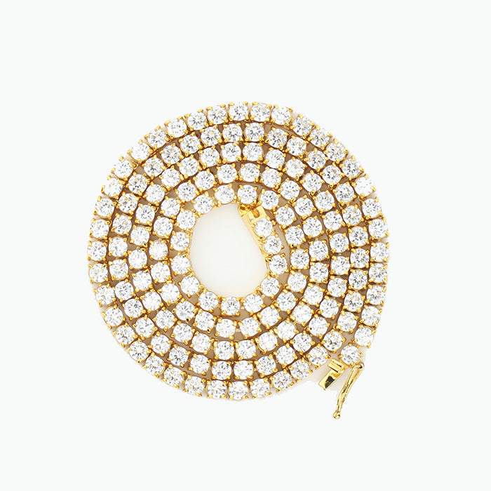 Naszyjnik tenisowy z moissanitami – szlif brylantowy – Orléans